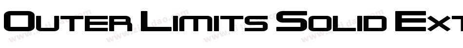 Outer Limits Solid Extended Italic字体转换